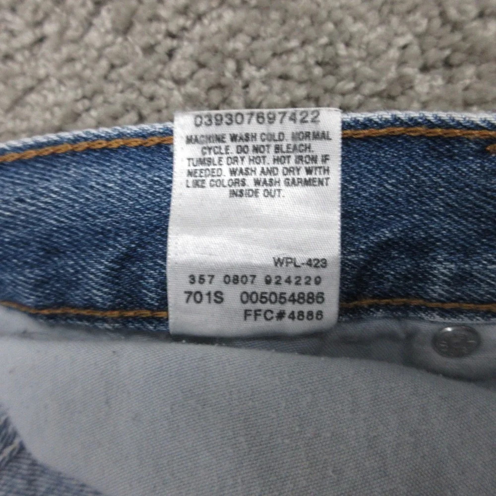 Vintage Levis Jeans Mens‎ 36x30 Blue 505 Regular Fit Faded Whisker Denim Pants